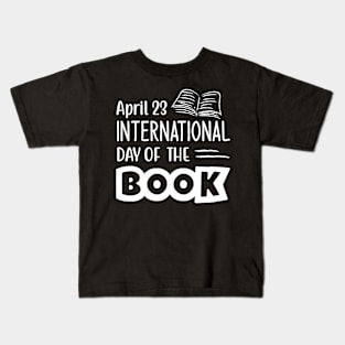 World International Book Day for Book Lovers Library Reading Kids T-Shirt